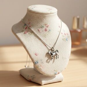 Kendra Scott Unicorn Necklace, Antique Silver